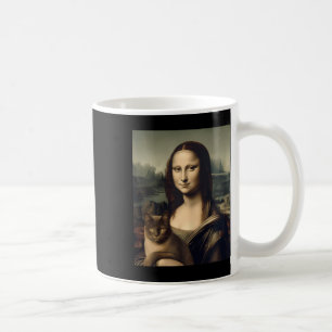 Womens Cat Lover Mona Lisa Cat Kitten Kaffeetasse