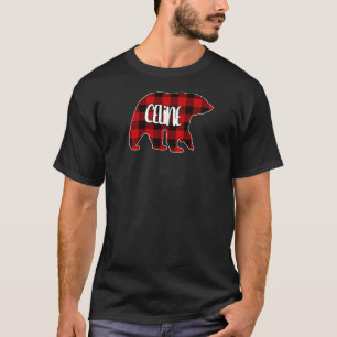 Womens Celine Bear Custom Red Buffalo Kariert Chri T-Shirt