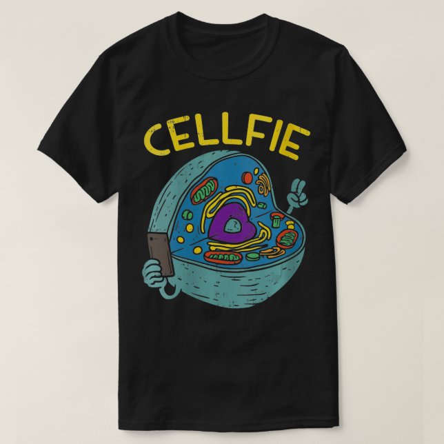 Womens Cell Fie Funny Cellfie Selfie Science Biolo T-Shirt (Design vorne)