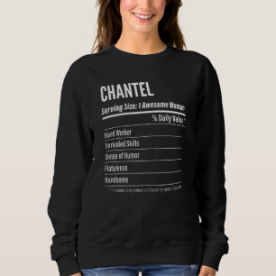 Womens Chantel ernährungsphysiologische Fakten für Sweatshirt
