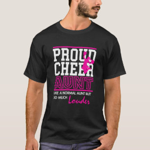Womens Cheerleading T Shirt Proud Cheer Tante T-Sh