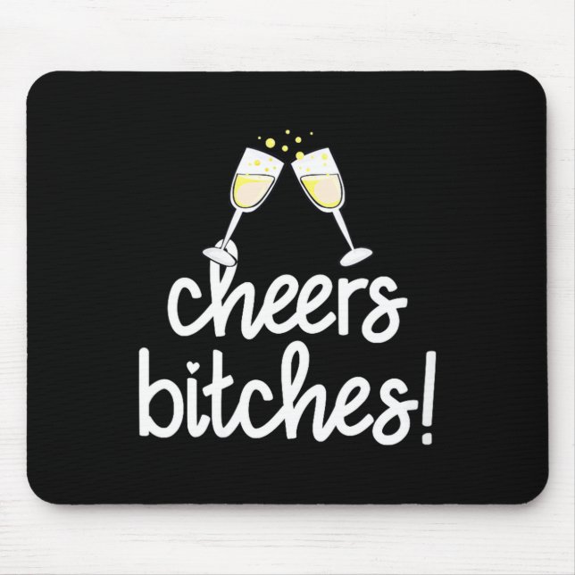 Womens Cheers Es Funny New Year's Eve V-neck  Mousepad (Vorne)