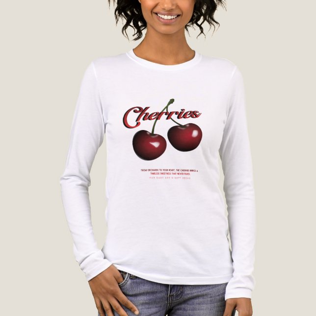 Women's Cherries Long-sleeved Tshirt  (Vorderseite)