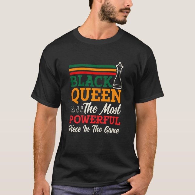 Womens Chess Queen Most Powerful Piece Checkmate C T-Shirt (Vorderseite)
