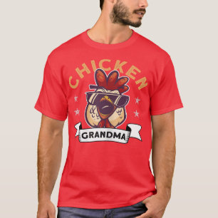 Womens Chicken Grandma - Bauer Rooster Hen Chicke T-Shirt