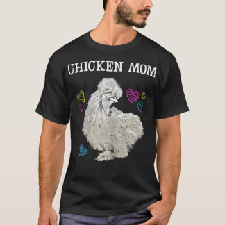 Womens Chicken Mama Crazy Chicken Mommy Chicken Lo T-Shirt