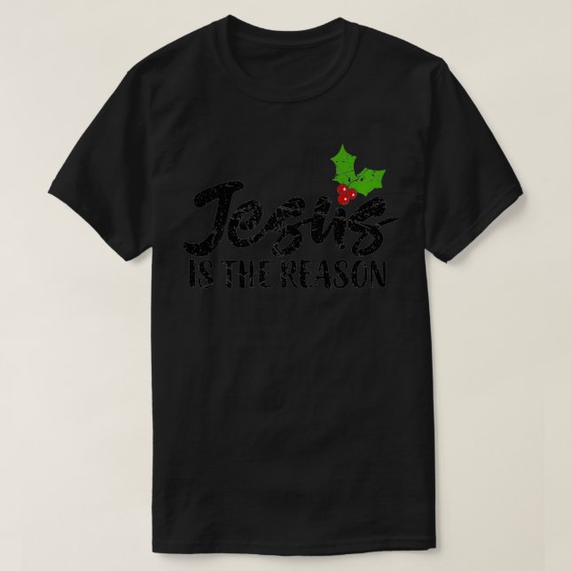 Womens Christlich Weihnachtsgeschenk Jesus ist der T-Shirt (Design vorne)