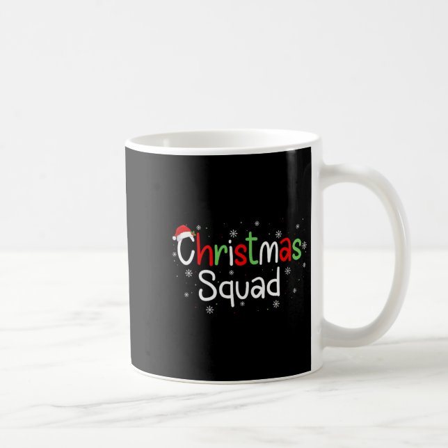 Womens Christmas Squad Matching Family Group Santa Kaffeetasse (Rechts)