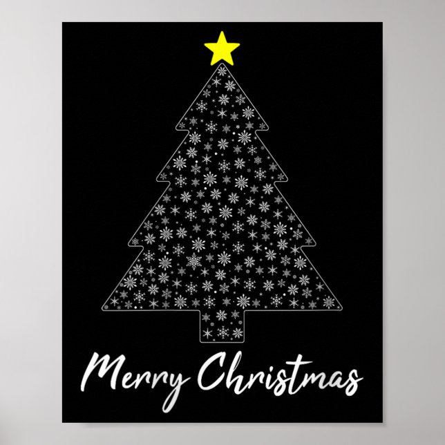 Womens Christmas Tree Matching Family Santa Claus  Poster (Vorne)