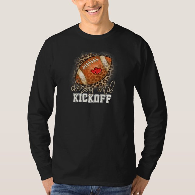 Womens Classy Until Kickoff American Football Girl T-Shirt (Vorderseite)