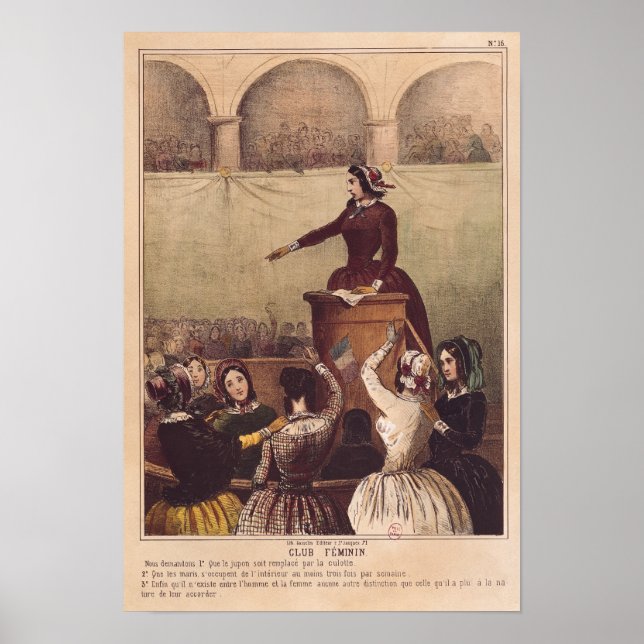 Women's Club, c.1848 Poster (Vorne)