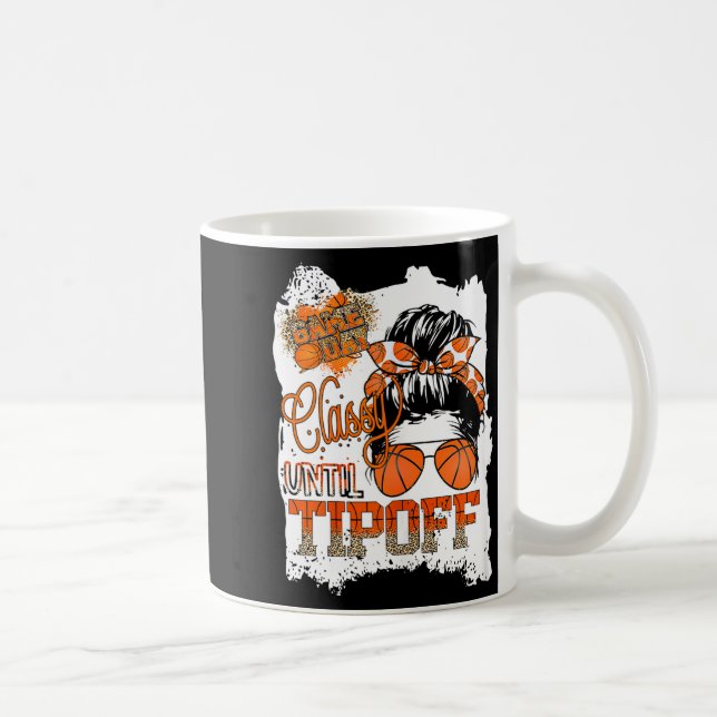 Womens Cly Until Tip-off Funny Quote Basketball Me Kaffeetasse (Rechts)