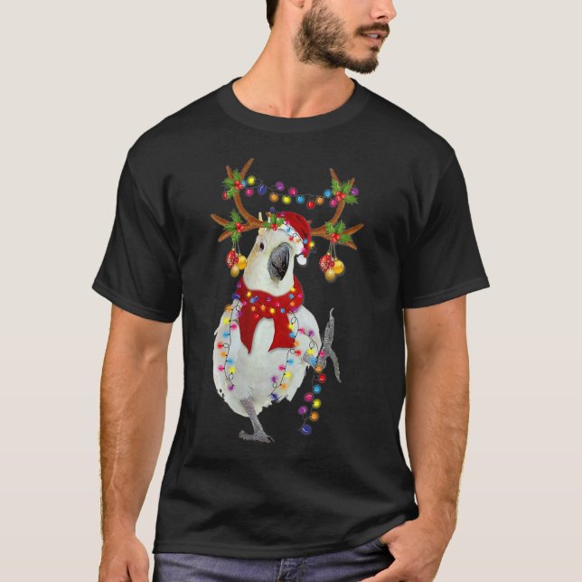 Womens Cockatoo Gorgeous Rentier Weihnachtsbaum L T-Shirt (Vorderseite)
