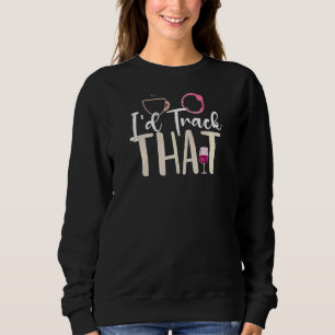 Womens Coffee Wine Zitat Barista Cool Coffee Wein Sweatshirt