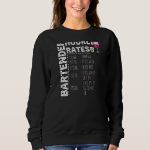 Womens Coffee Wine Zitat Barista Cool Coffee Wein Sweatshirt