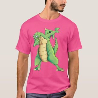Womens Cool Dabbing Dragon Funny Draco Bestie Ange T-Shirt