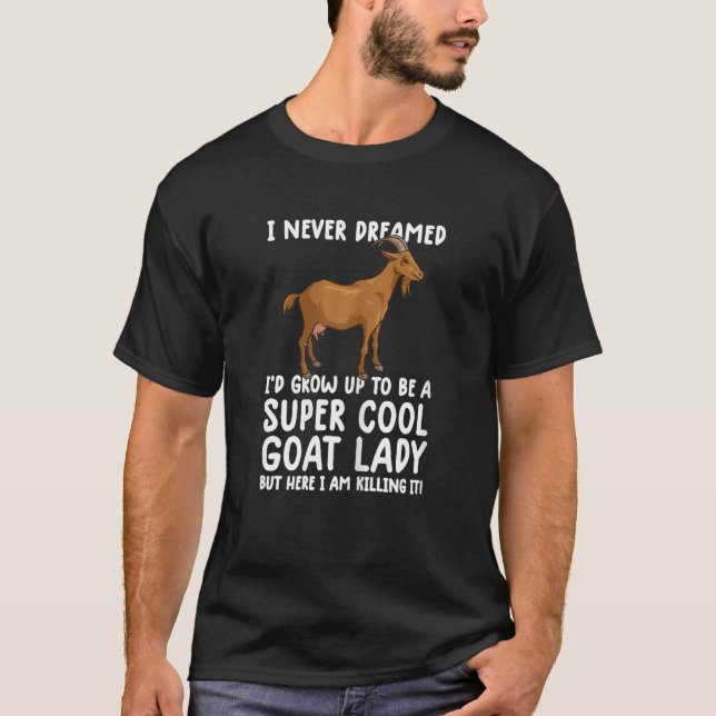 Womens Cool Goats For Women Girls  goa farmer farm T-Shirt (Vorderseite)