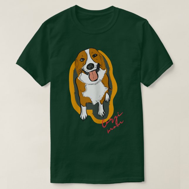 Womens Corgi Mom Love Cute Dog Mom Womans  T-Shirt (Design vorne)