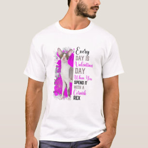 Womens Cornish Rex Cat Mom Valentines Day Cat Mama T-Shirt