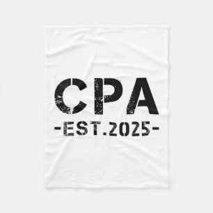 Womens CPA Est 2025 Certified Public Accountant Ex Fleecedecke