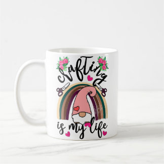 Womens Crafting Is My Life Crafters Quilting Sewin Kaffeetasse