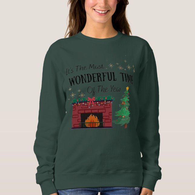 Womens Crewneck Most Wonderful Time of The Year Sweatshirt (Vorderseite)