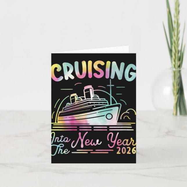 Womens Cruising Into New Year 2026 Countdown Party Karte (Vorderseite)