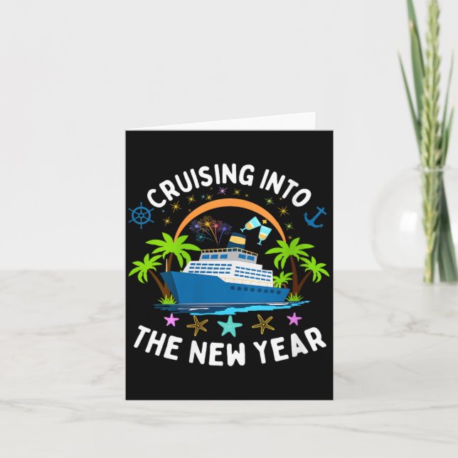 Womens Cruising Into New Year 2026 Family Matching Karte (Vorderseite)