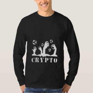 Womens Crypto Ripple Zombie Crypto Money Blockchai T-Shirt