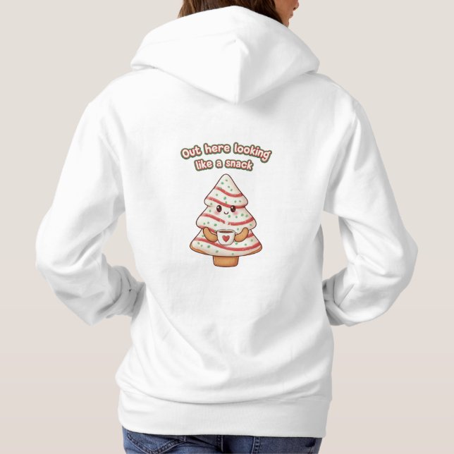 women's Cute Christmas hoodie (Rückseite)