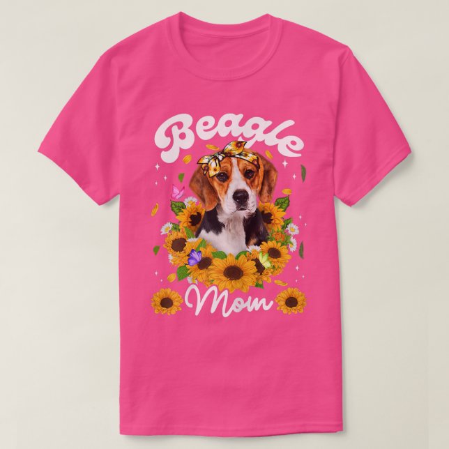 Womens Cute Somali Cat Mom Sunflower Mother's Day  T-Shirt (Design vorne)