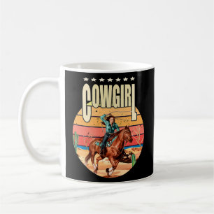 Womens Cute western cowgirl with a vintage a girl Kaffeetasse