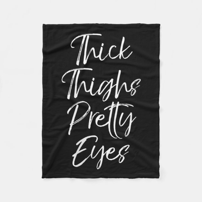 Womens Cute Workout Leg Day Quote Women's Thick Th Fleecedecke (Vorderseite)