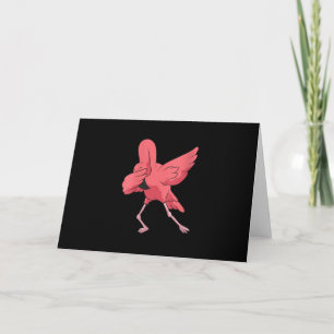 Womens Dabbing Flamingo Bird Niedlich Flamingo Pin Dankeskarte