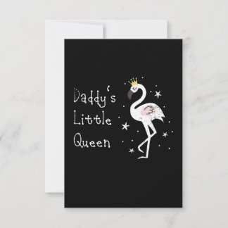 Womens Daddys Little Queen Cute Einladung