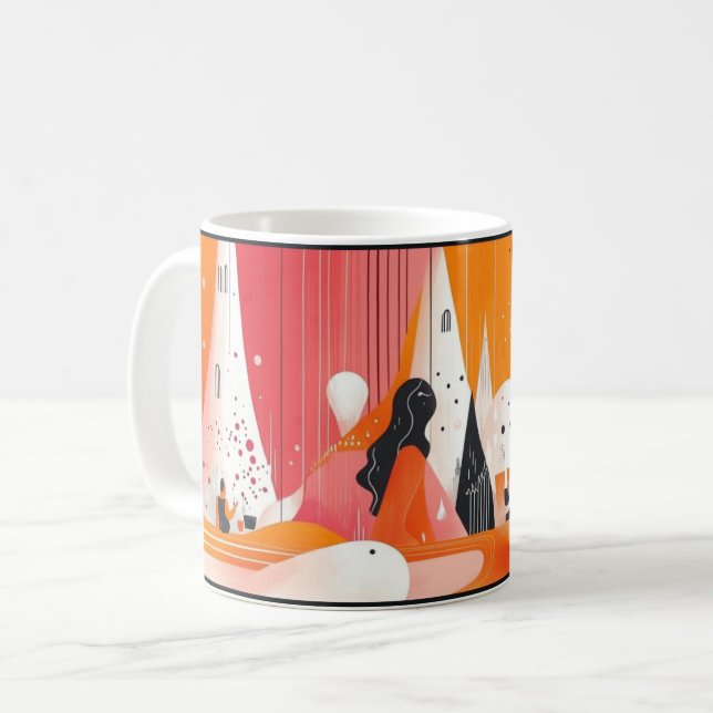 Women's Day, combining elements of minimalism.  Kaffeetasse (Vorderseite Links)