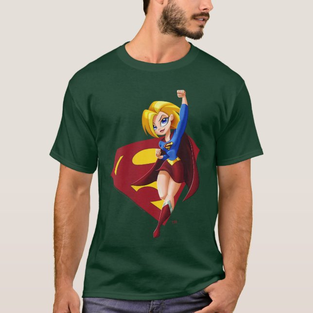 Womens DC Comics Super Hero Girls Supergirl VNeck  T-Shirt (Vorderseite)