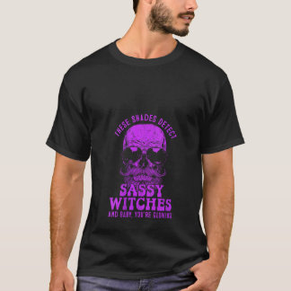 Womens diese Schatten erkennen sassy Hexen sarkast T-Shirt