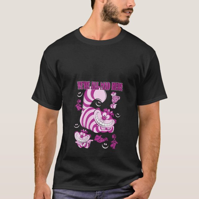 Womens Disney Alice In Wonderland Cheshire Cat We  T-Shirt (Vorderseite)