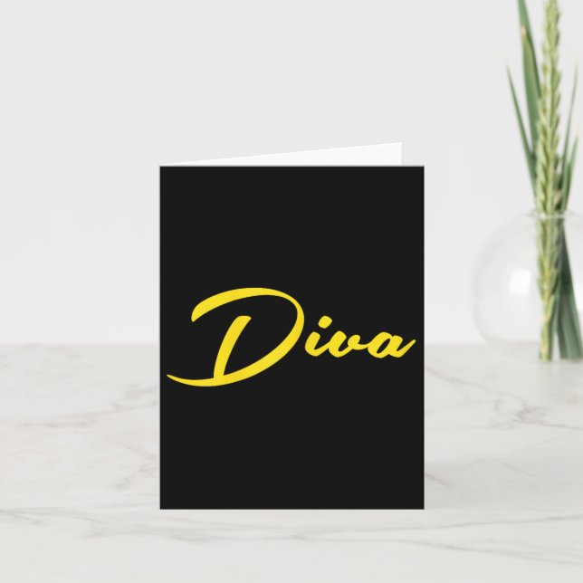 Womens Diva Karte (Vorderseite)
