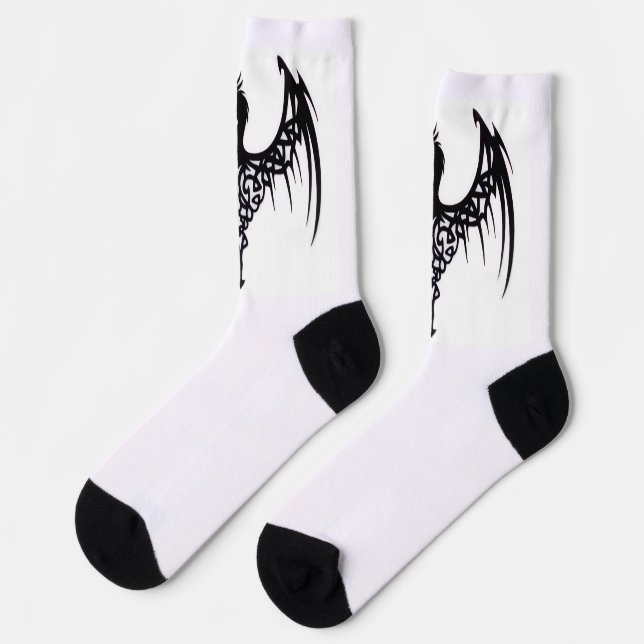 Women's Dragon symbol socks Socken (Linkes Detail)