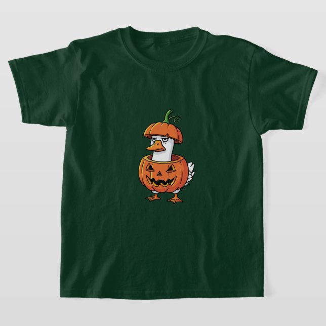 Women's Duck  Pumpkin Halloween Tee Shirts. (Ablage )