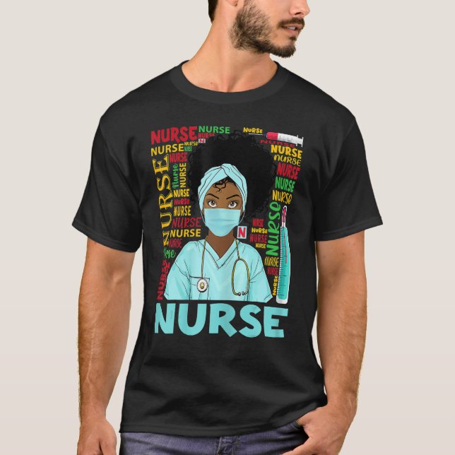 Womens Dy Black Nurse Week 2022 Costume Black Hist T-Shirt (Vorderseite)