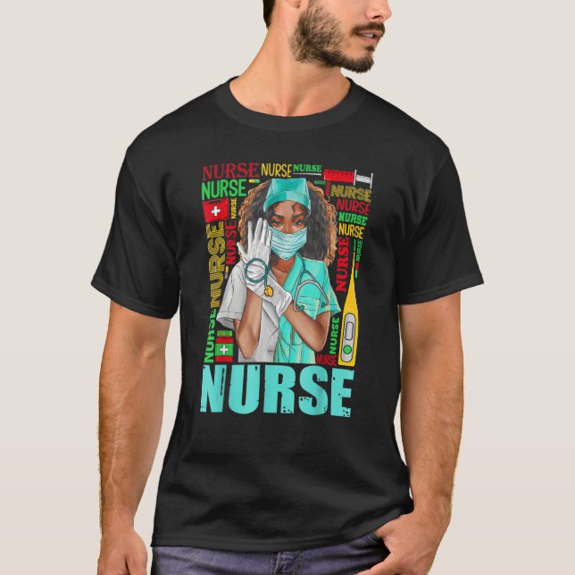 Womens Dy Black Nurse Week 2023 Costume Black Hist T-Shirt (Vorderseite)