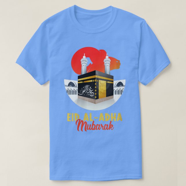 Womens Eid Al Adha Mubarak Kareem Funny Happy Eid T-Shirt (Design vorne)