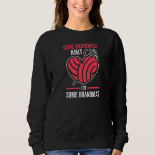 Womens einige Oma Strick Ich bin ein paar Oma Stri Sweatshirt