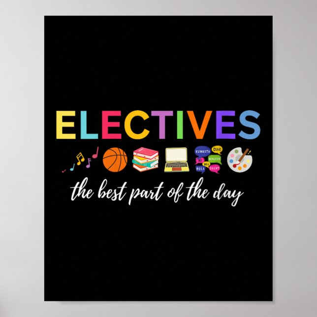 Womens Electives The Part Of The Day V-neck  Poster (Vorne)