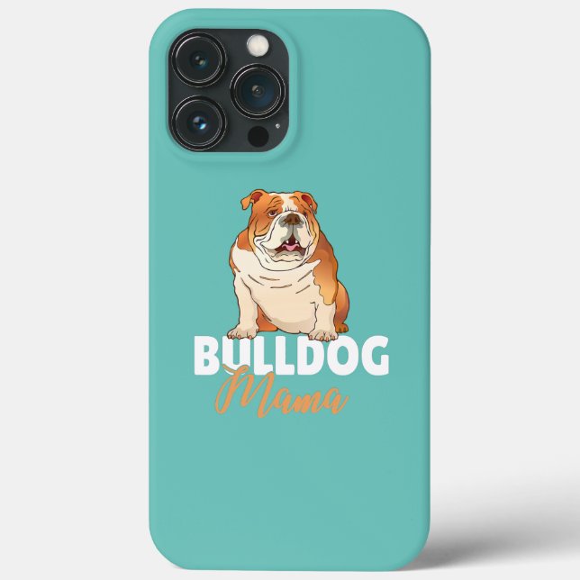 Womens English Bulldog Mama Niedlich Dog Lover Mam Case-Mate iPhone Hülle (Rückseite)