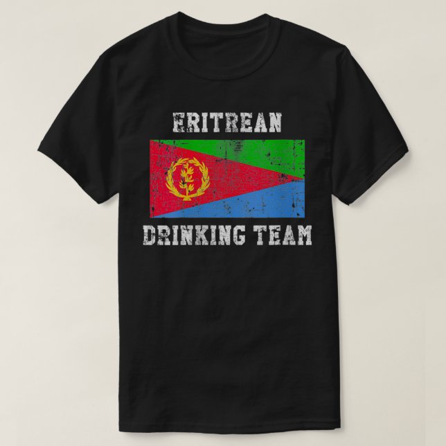 Womens Eritrean Drinking Team Funny National Pride T-Shirt (Design vorne)