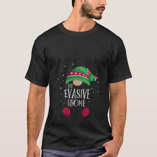 Womens Evasive Gnome Family Matching Christmas Paj T-Shirt (Vorderseite)